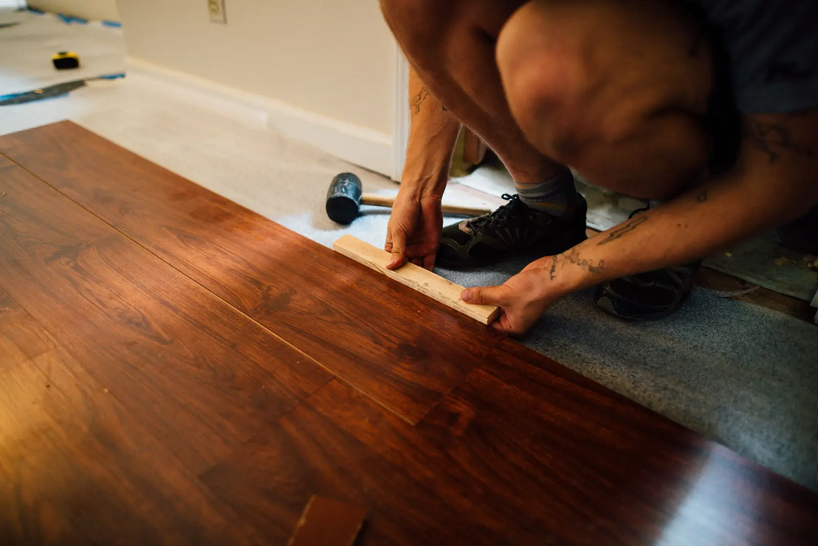 Laminate flooring installation in Nashua, NH